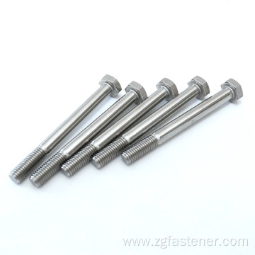 Stainless steel hexagonal flat head bolts DIN931